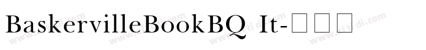 BaskervilleBookBQ It字体转换